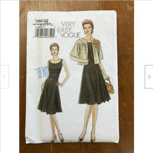 Very Easy Vogue #8232 Sewing Pattern Multi-Size 6-12P Princess Seam Dress/Jacket